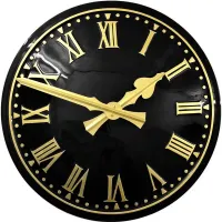 Widnes Outdoor Clock Service dark dial