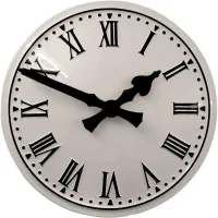 Widnes Outdoor Clock Service white dial
